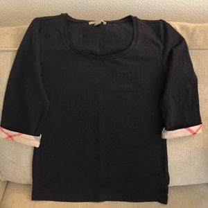 Authentic Burberry Brit 3/4 sleeve top